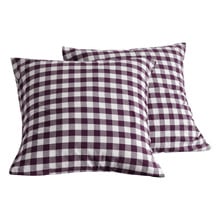 Sierra Yarn-Dyed Gingham Washed Cotton European Pillowcases (Set of 2)